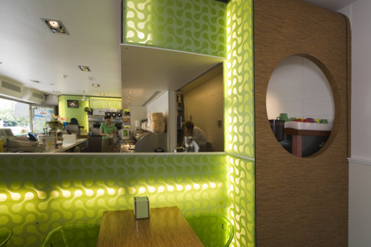 Design zithoek versus werkgedeelte