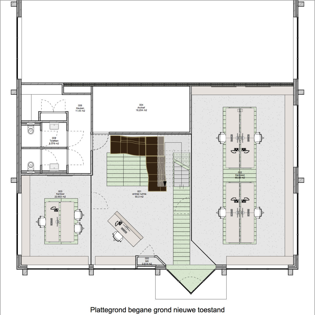 Moderniseren Kantoor: Plattegrond