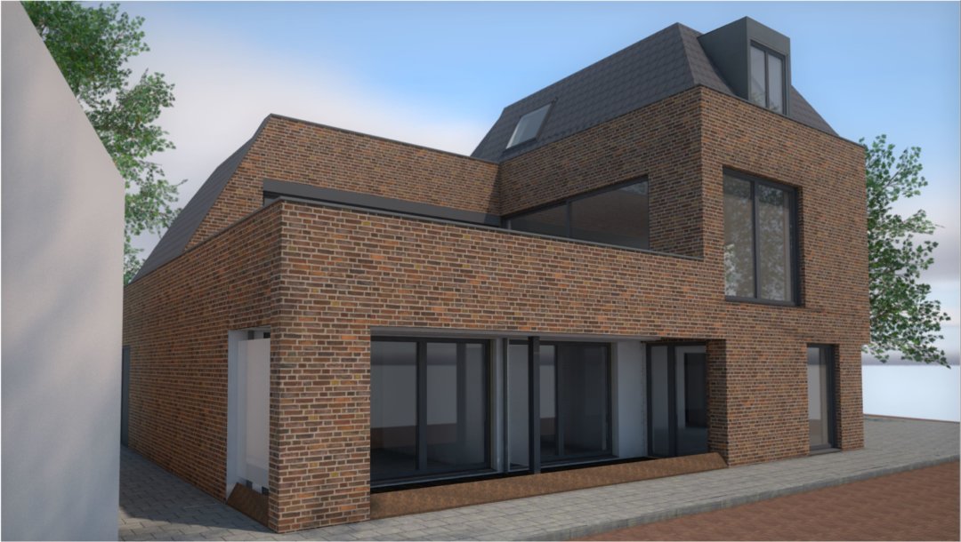 West gevel 4 appartementen te Woerden